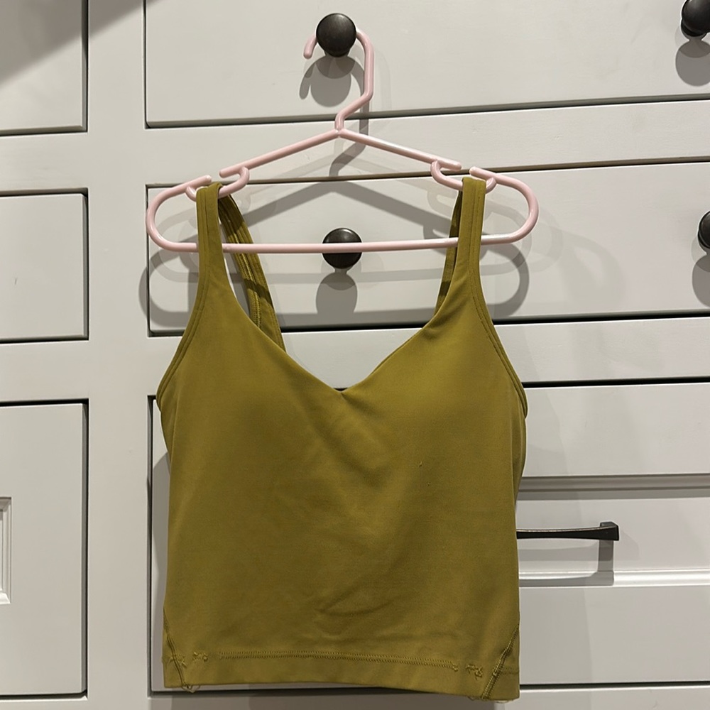 Olive Green Lululemon Align Tank